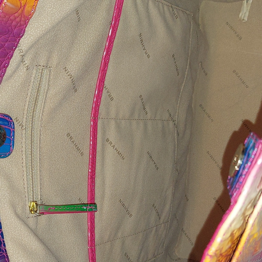 Brahmin Croc-Embossed Tote and Pouch Set
*limited offer free leather jacket * - Picture 16 of 16